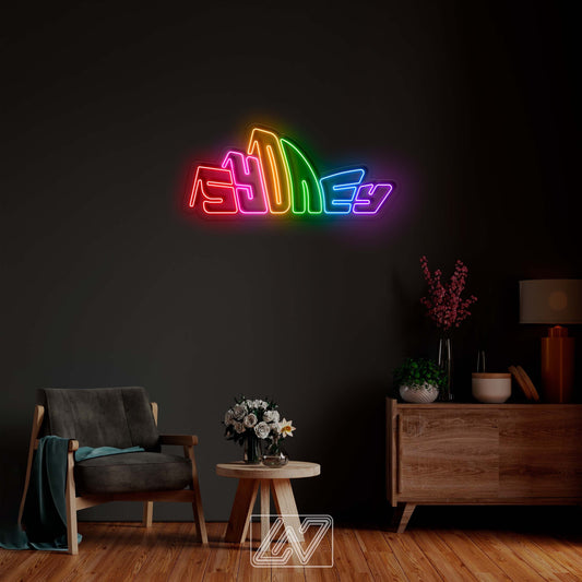 Sydney - LED Neon Sign, City Neon Sign, Neon Sign Bedroom, Neon Sign Art, Neon Sign Bar, Neon Light, Led Neon Sign