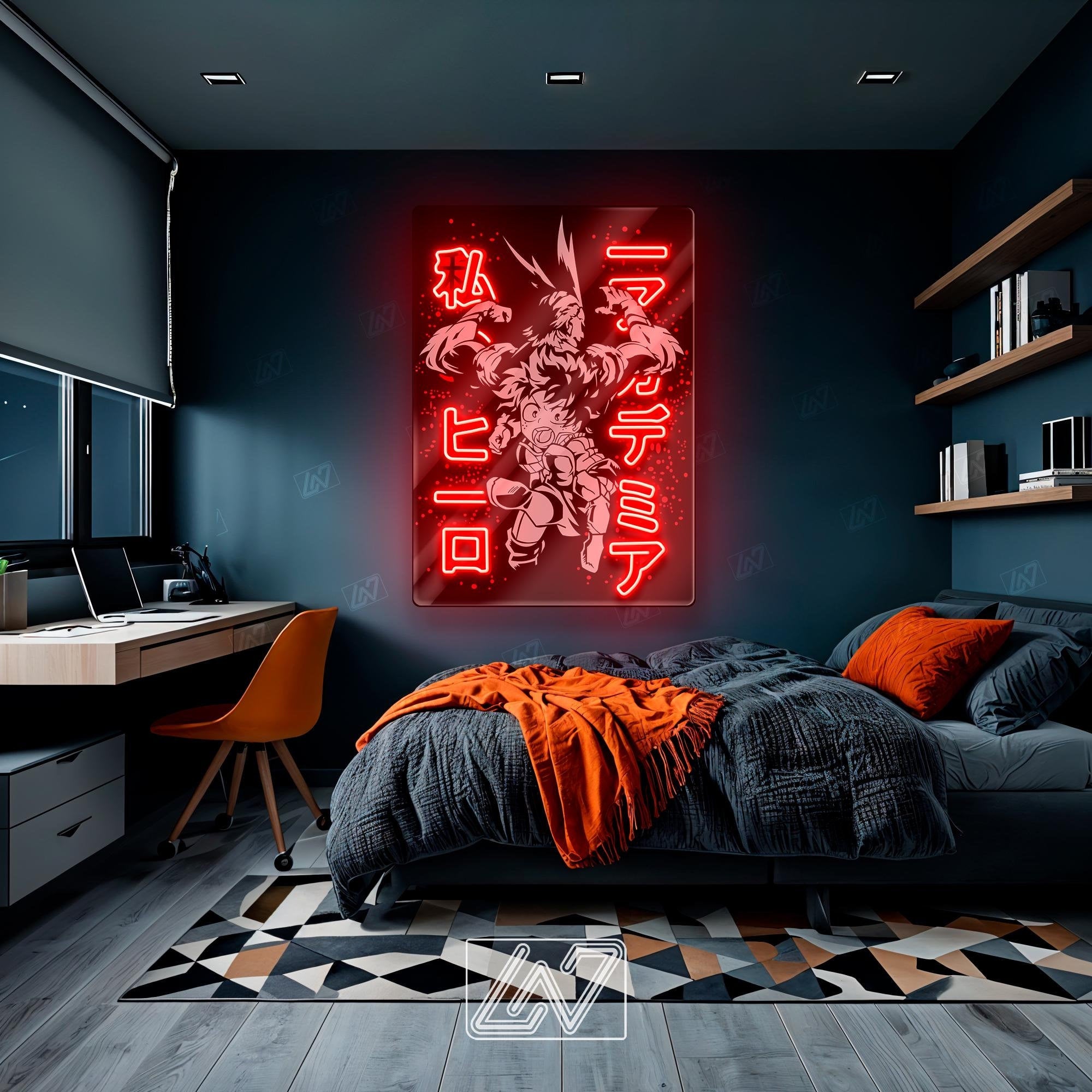 All Might Izuku Midoriya Neon Sign Handmade Quality NeonLefty All Might Izuku Midoriya Neon Sign Handmade Quality NeonLefty