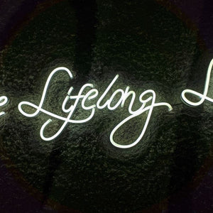 One Lifelong Love - Wedding Neon Sign, LED Neon Sign, Custom Wedding Sign, Wedding Decor, Wedding Ceremony, Personalized Sign, Wall Decor