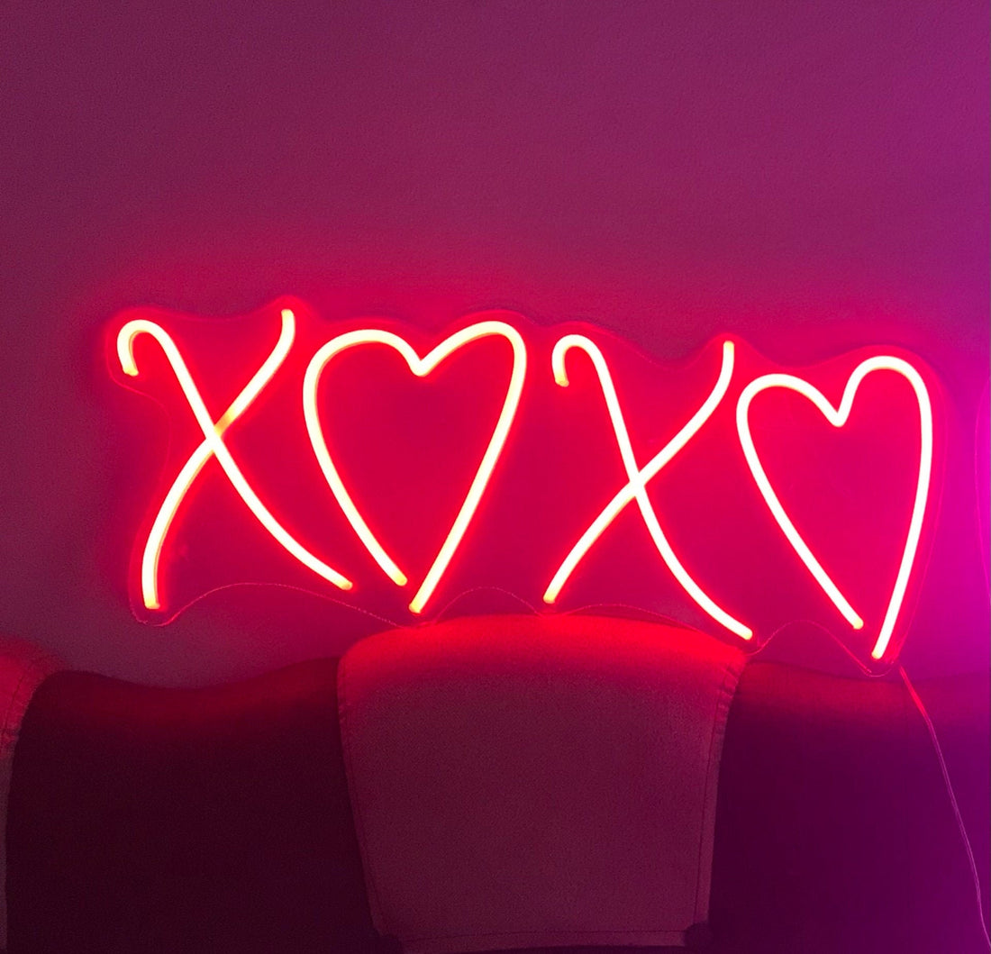 XOXO Sign - Neon Sign, Led Neon, Personalization, Decoration, Neon Light,Home,Living Room,Bedroom, Love