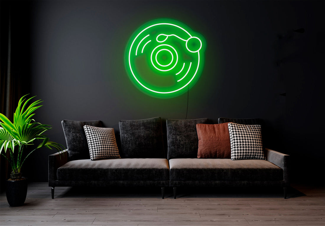 Vinyl Record - LED Neon Sign, Wall Neon Decor, Bedroom Led Neon Sign, Vinyl Record, Wall Hanging Neon Light