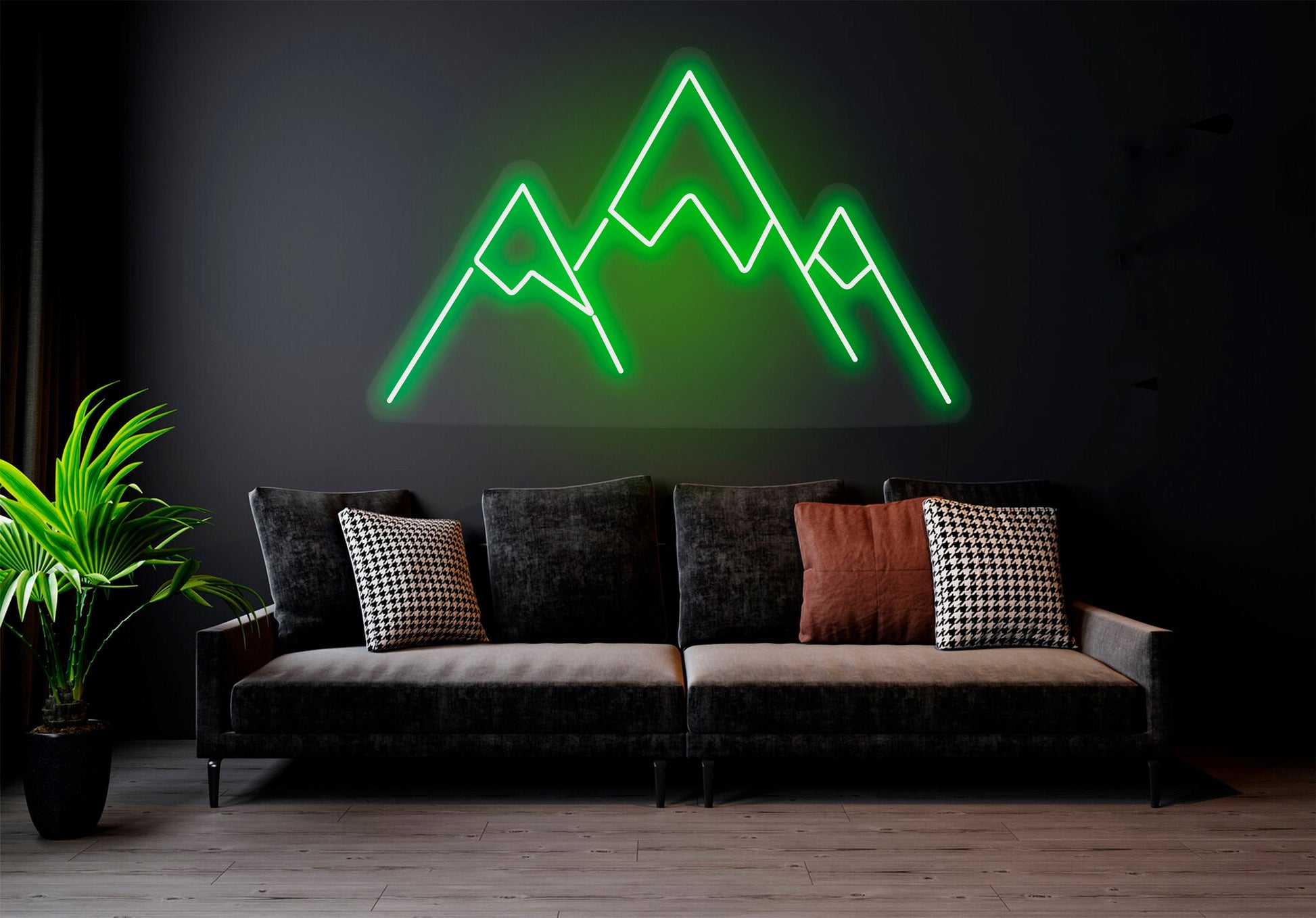 Mountain Tops - LED Neon Sign,Mountain led sign,Mountain led light,Mountain wall decor,Neon sign mountain,Neon sign wall art,Neon sign wall