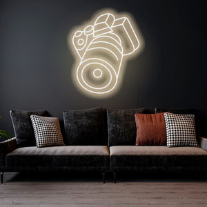 Photography - LED Neon Sign, Photography Camera Neon Light, Camera Sign LED Neon Light, Handmade Neon Sign,Photography Lover Room Neon Décor