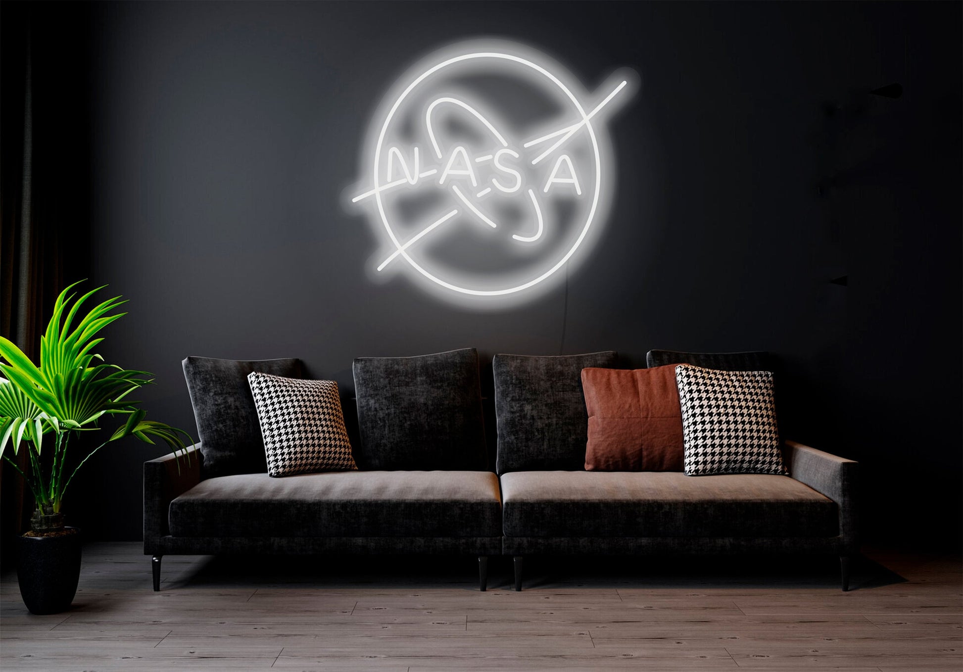 Nasa logo - LED Neon sign, Nasa neon sign, Nasa neon light, Nasa led sign, Nasa led neon sign,Nasa wall art,Nasa wall decor,Neon sign light