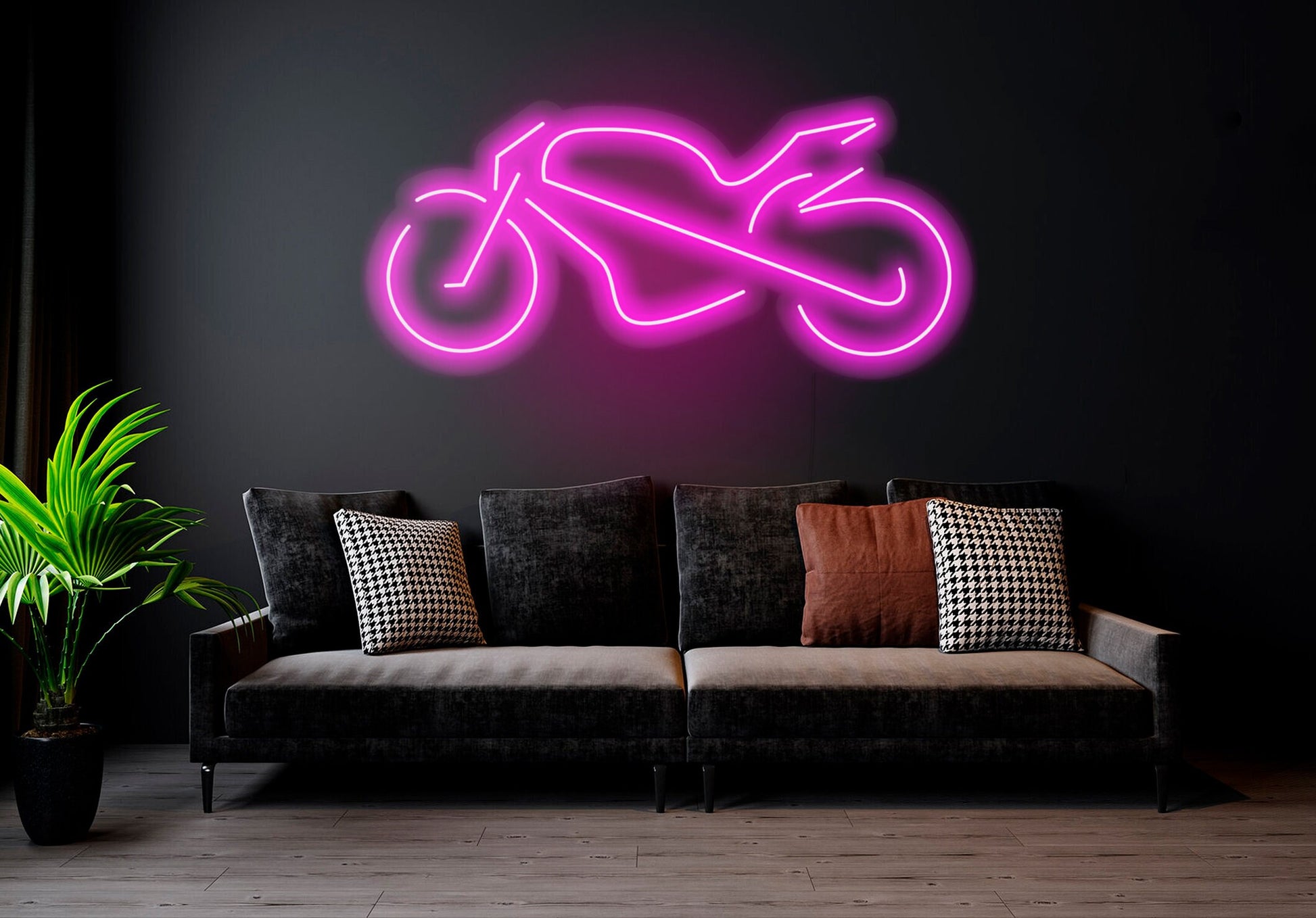 Motorcycle - LED Neon Sign , Home Interior Decor, Neon Lights, Bedroom neon sign, Neon sign wall decor