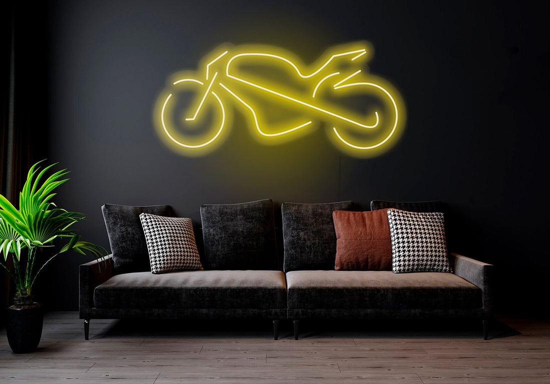 Motorcycle - LED Neon Sign , Home Interior Decor, Neon Lights, Bedroom neon sign, Neon sign wall decor