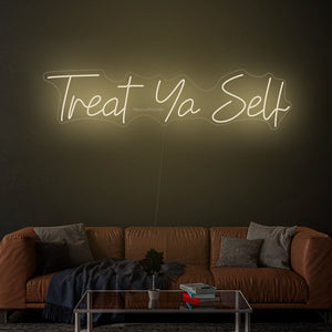 Treat Yo Self - LED Neon Sign, Interior Decor, Room decor, Wall Decor, Custom Sign, Neon For Home
