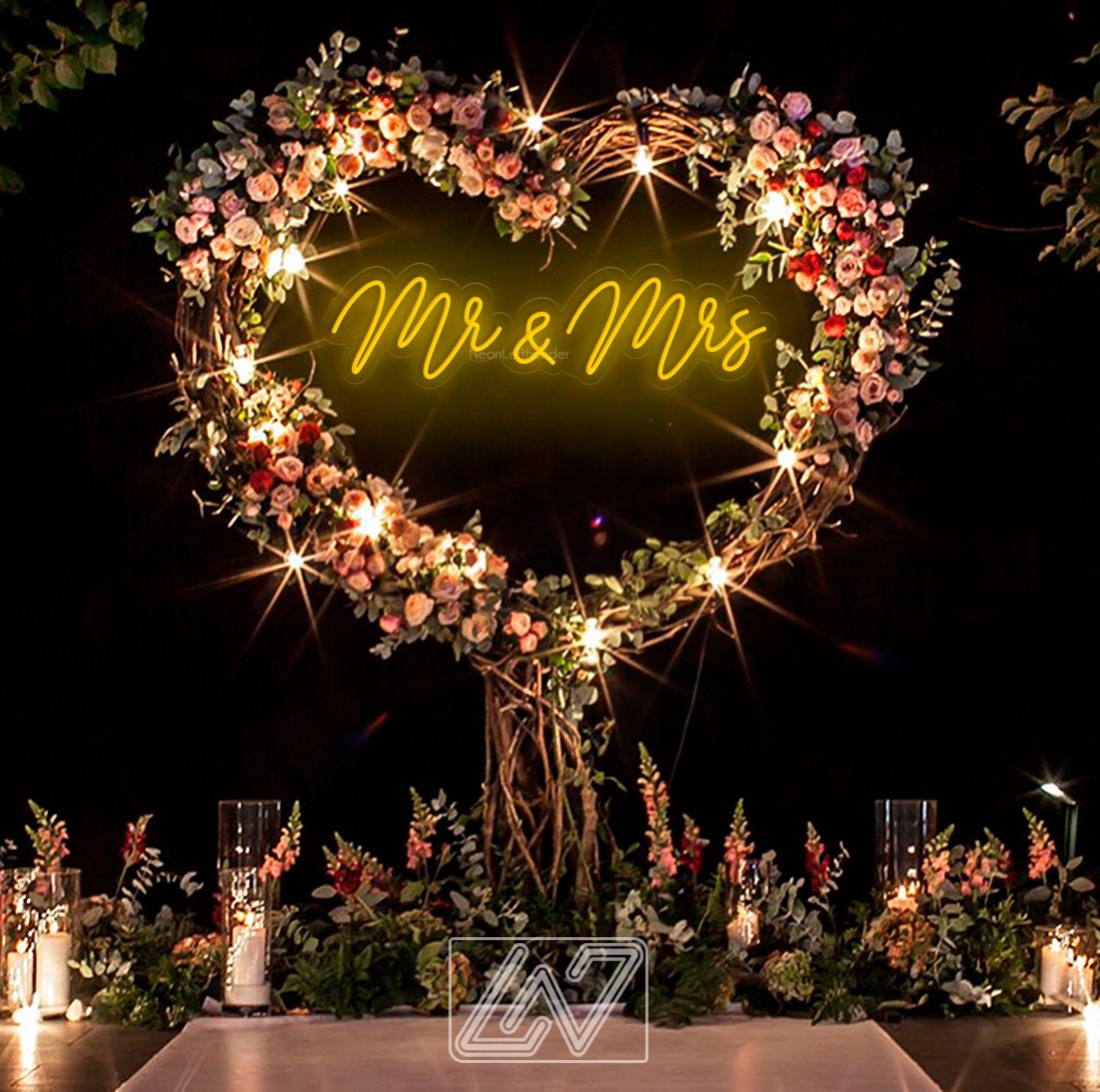 Mr. & Mrs. - Wedding Custom Neon Sign Flex Led Neon Light Sign Bride Engagement Party Custom Neon Sign Room Decoration