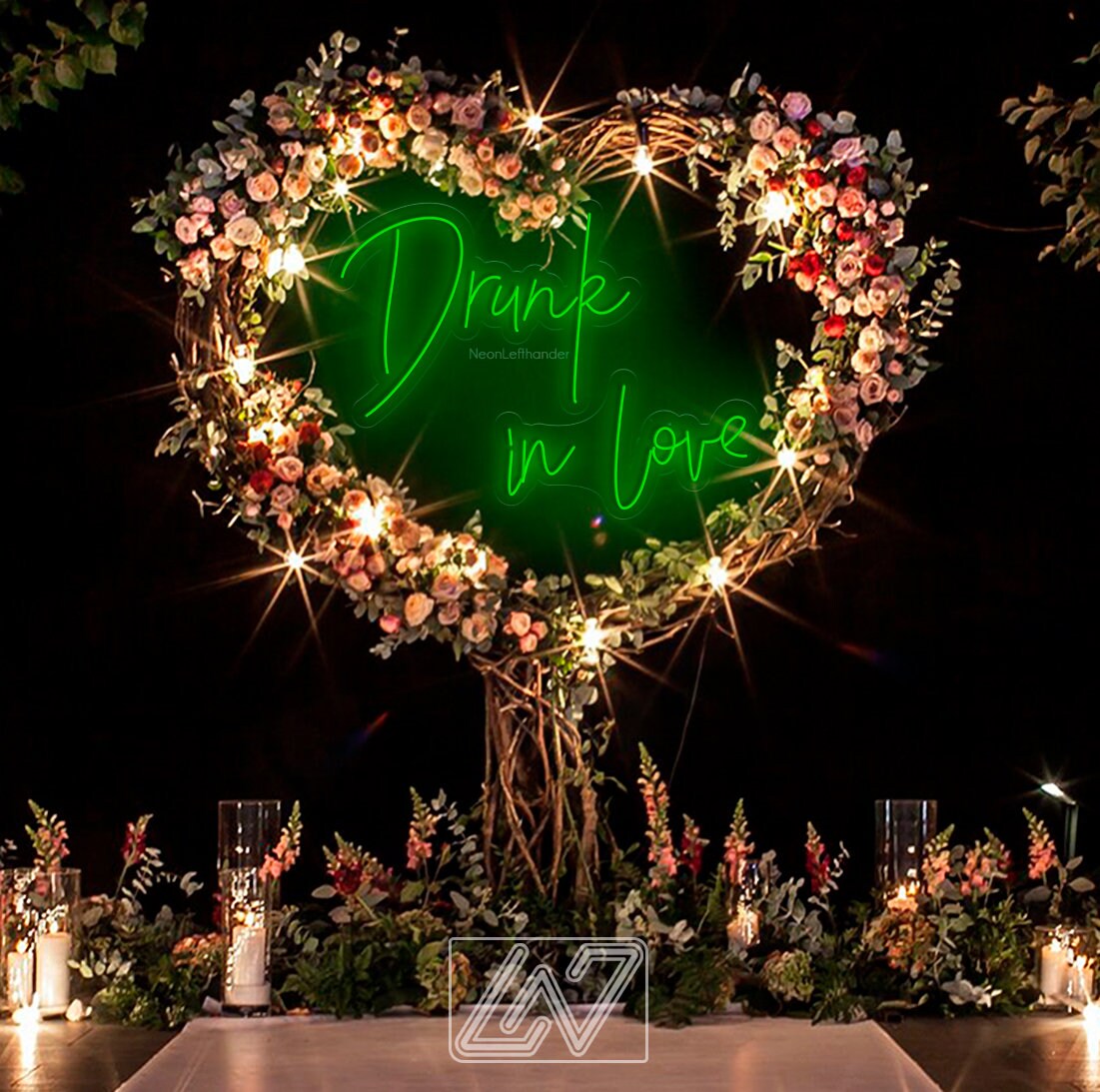 Drunk in Love - Custom Neon Sign, Wedding Neon sign, Bride, Party, Flex Led Custom,Neon Art Decoration, Decor Sign