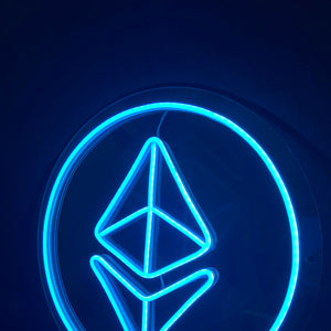 Ethereum - LED Neon Sign, Bedroom neon sign, Crypto neon sign, Neon Lights, Crypto