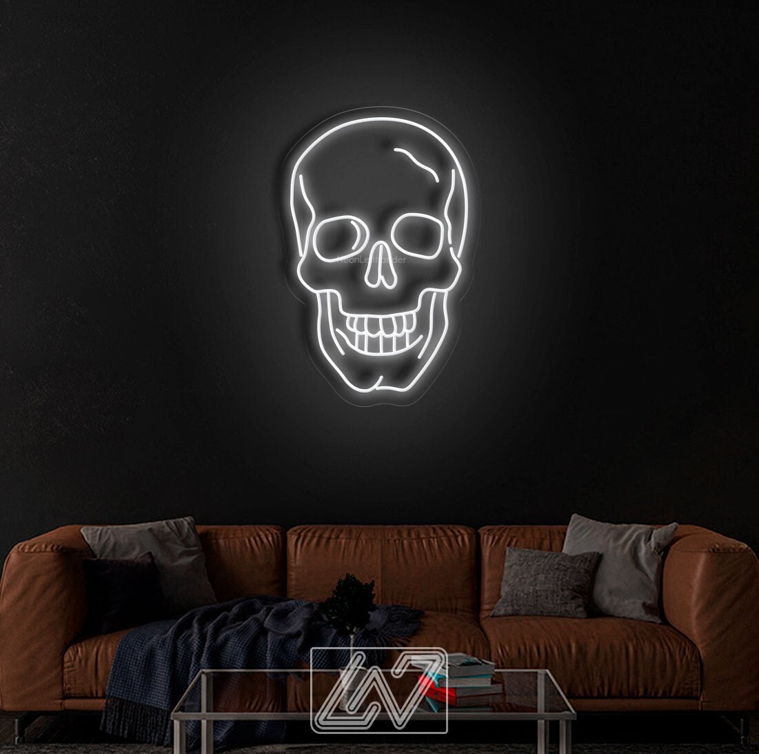 Skeleton - LED Neon Sign, Spooky Halloween Led Decor, Scary Halloween, Halloween Light Decor, Custom Neon Sign