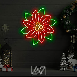 Christmas Mistletoe - LED Neon Sign, Merry Christmas Neon Sign, New Year Neon Sign, Christmas Gift, Christmas Decoration Room