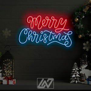Merry Christmas - LED Neon Sign, Merry Christmas Neon Sign, New Year Neon Sign, Christmas Gift, Christmas Decoration Room