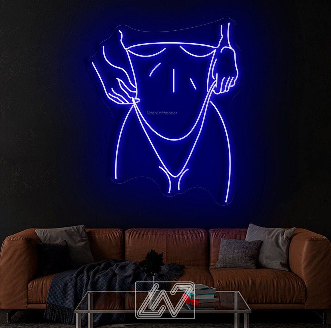 Neon Sign Custom Sexy Woman Bedroom Party Bar Wall Room Decor LED Lady Neon light Wedding Personalized romance