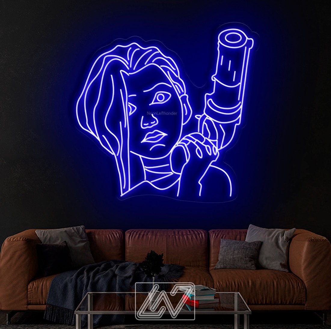 Jinx | Arcane - LED Neon Sign, cartoon Neon Sign, cartoonCharacter, Neon Game Zone,cartoon led sign,cartoon light sign,cartoon wall decor