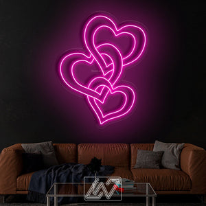 Heart Valentine Gift Personalized, Neon sign,  Custom Neon Sign |Personalized Gifts | LED Neon | Wall Decor