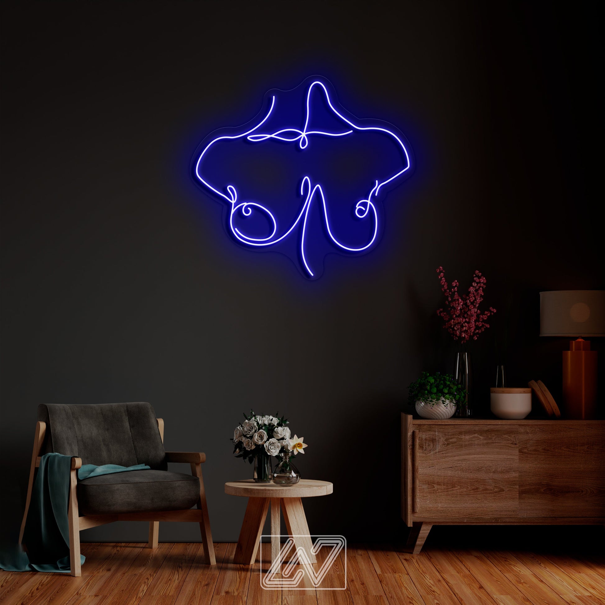 LED Neon Sign Custom Female Breast - Bedroom Party Bar Wall Room Decor LED Lady Neon light Wedding Personalized romance