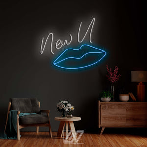 New U - LED Neon Sign Custom Woman lip Bedroom Party Bar Wall Room Decor LED Lip Neon light Wedding Personalized romance