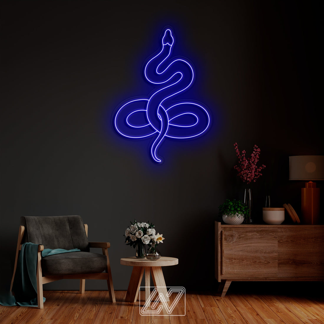 Snake - LED Neon Sign, Animal Neon Sign, Custom Neon Sign, Snake Neon light, Animal Home Decor, Neon Sign for Bedroom