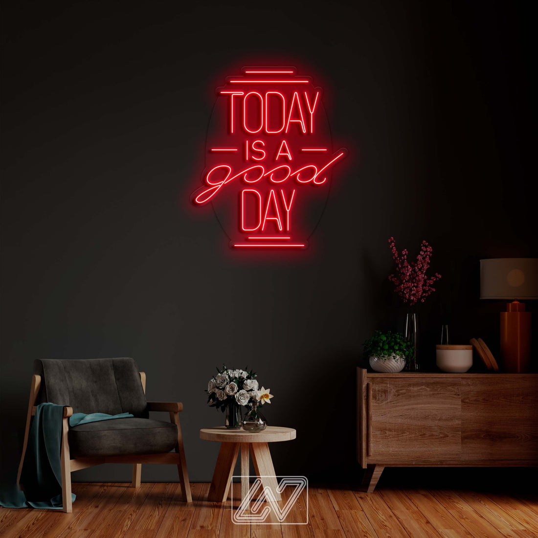 Today is a Good Day - LED Neon Sign, Neon Wall Decor, Custom Neon Sign, Personalised Neon Sign, Custom Neon Light, Vibe Neon Sign