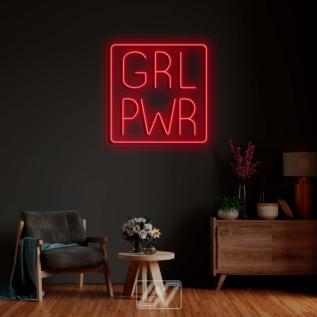 GRL PWR - LED Neon Sign, Girl Neon Sign,Neon Sign Bedroom, Custom Neon Sign, Bar Nightclub Party Decor Neon