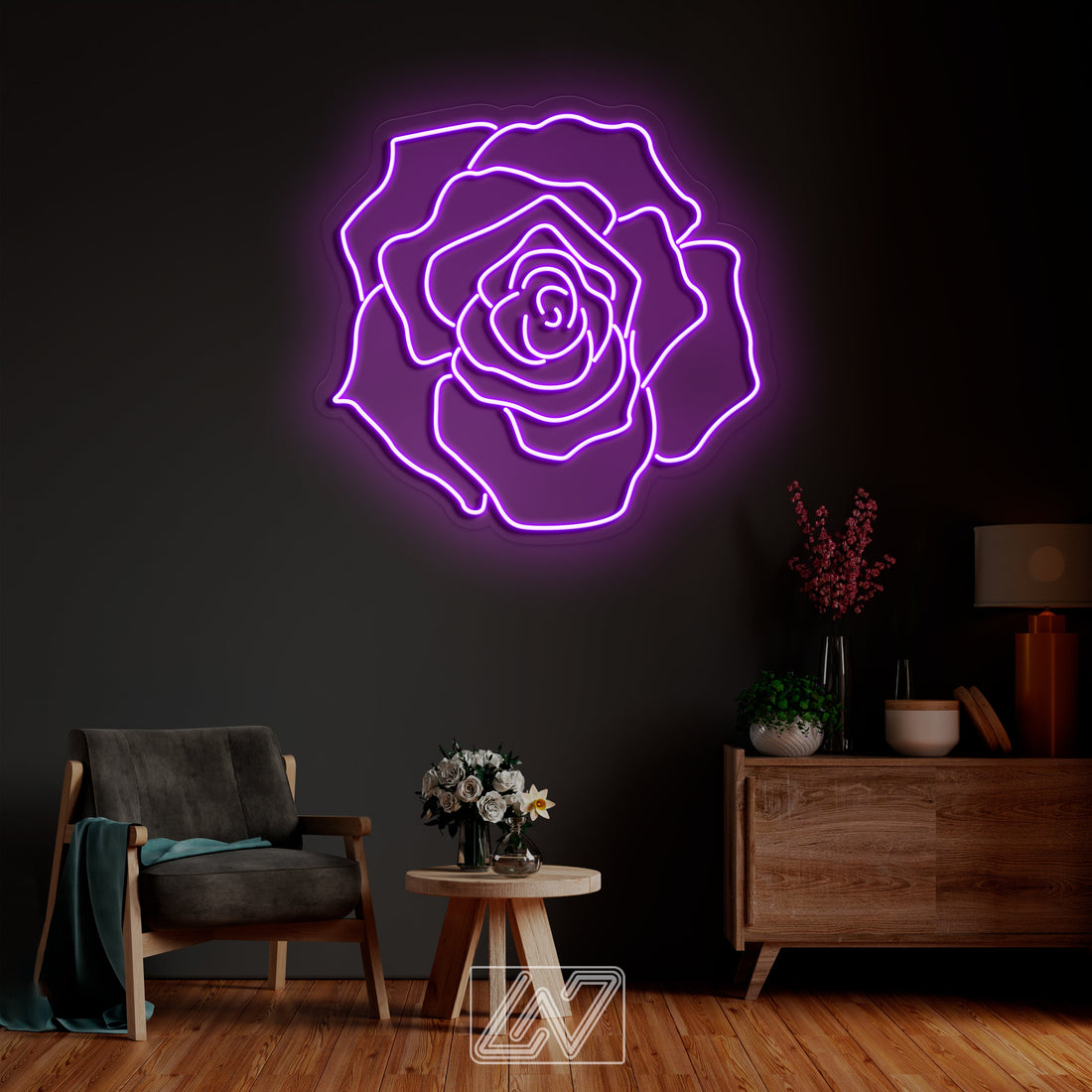 Rose - Neon Sign Custom Flower Led Neon Light Sign for Bedroom Home Wall Party Decor Girlfriend Gift Wedding Party Decorations