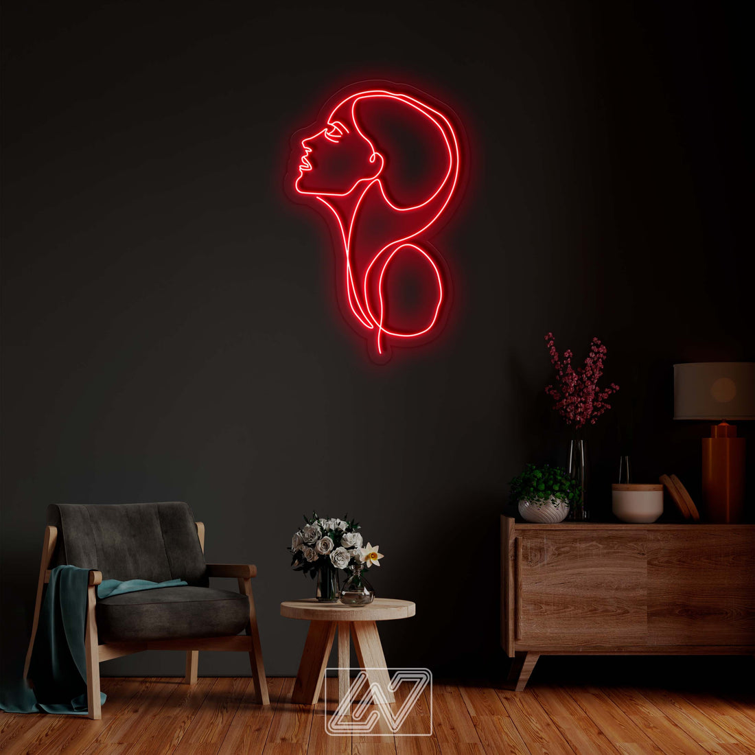 Woman Face, Gorgeous Lady Neon Signs, Neon Sign Light,Beauty Decoration,Led Neon Sign Lights for Girls Room Decor, Ambient Light for Room,