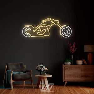 Bike - LED Neon Sign, wall decor motorbike, motorcycle art , motorbike neon, wall decor motorcycle light,Ride neon