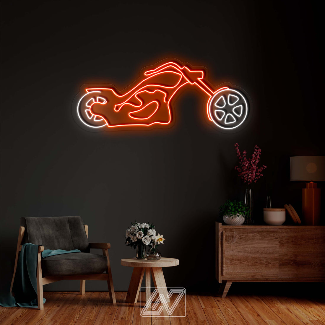 Bike - LED Neon Sign, wall decor motorbike, motorcycle art , motorbike neon, wall decor motorcycle light,Ride neon