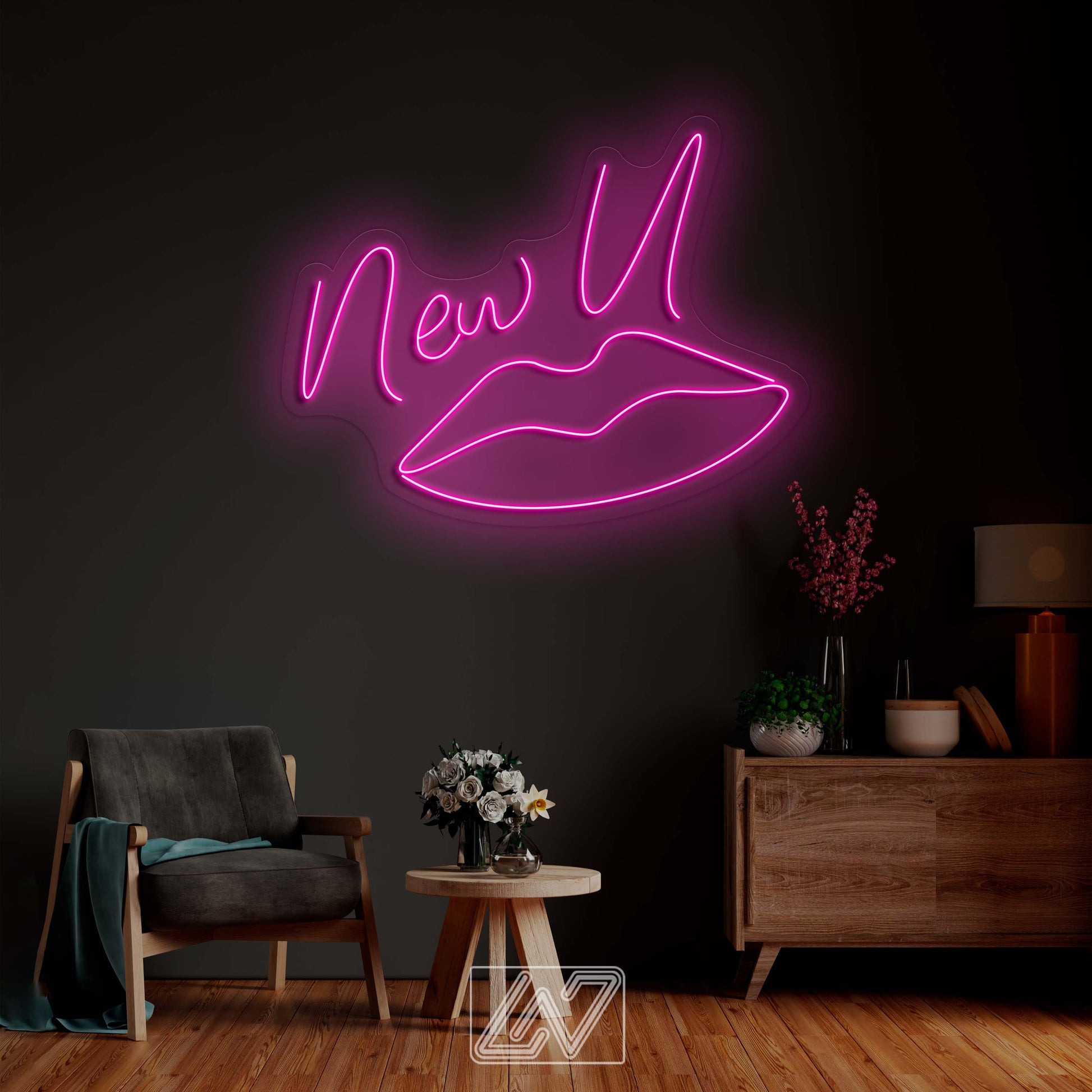 New U - LED Neon Sign Custom Woman lip Bedroom Party Bar Wall Room Decor LED Lip Neon light Wedding Personalized romance