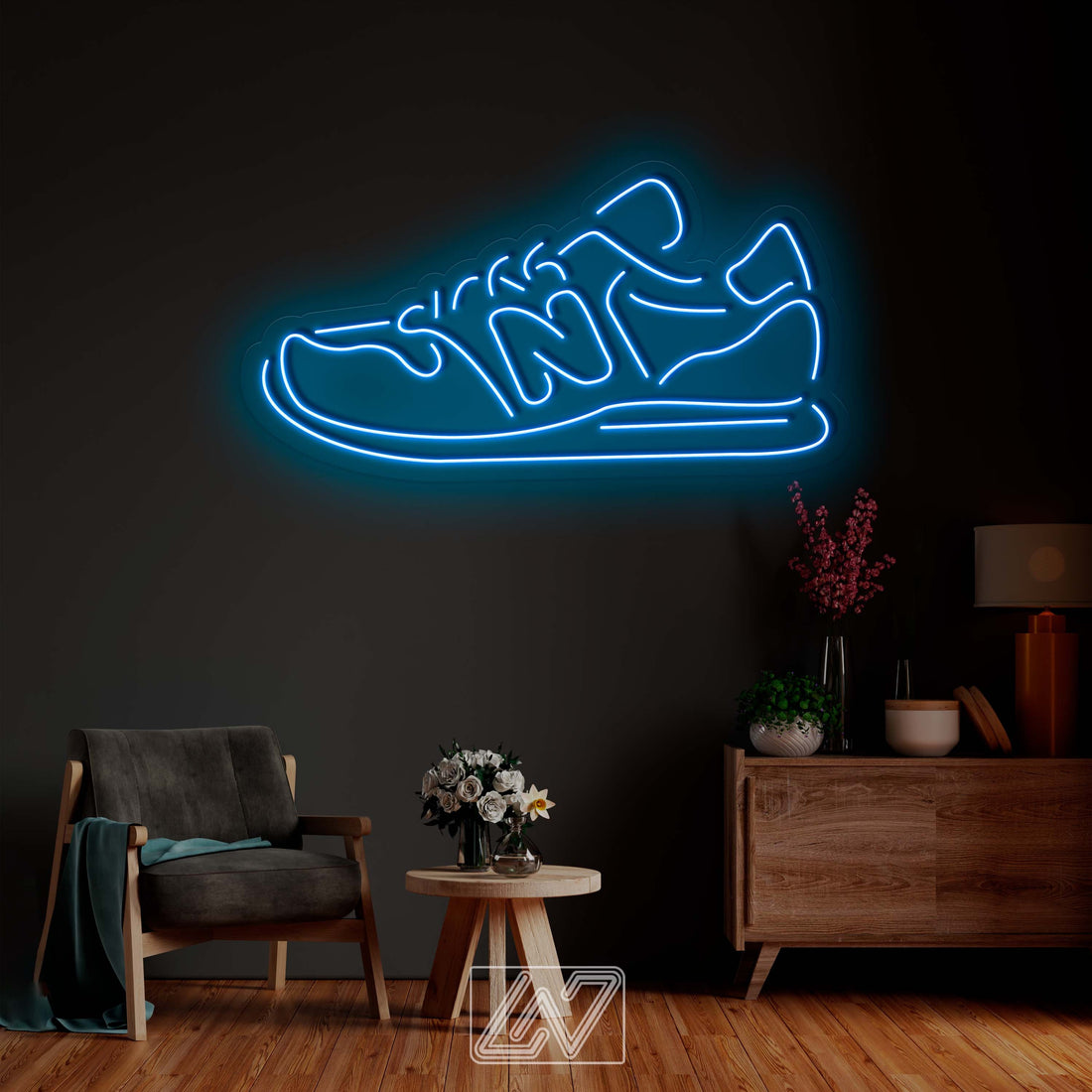 Sneaker - Neon Sign, Sneakerhead Room Led Sign, Shoes Led Sign, Sneaker Leds, sport shoe for the , home, bedroom, cafe, office, living room