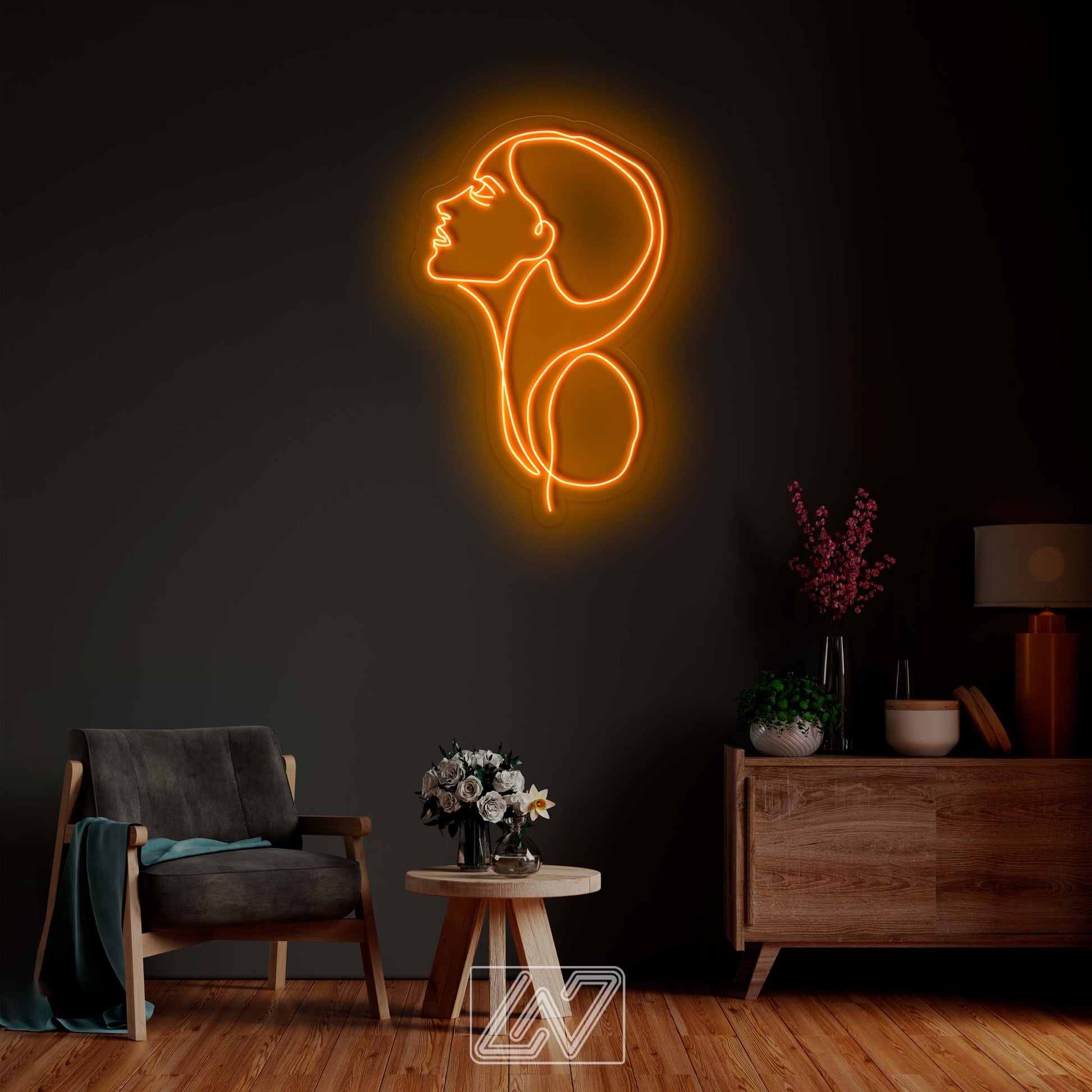 Woman&#39;s Face, Gorgeous Lady Neon Signs, Neon Sign Light,Beauty Decoration,Led Neon Sign Lights for Girls Room Decor, Ambient Light for Room,