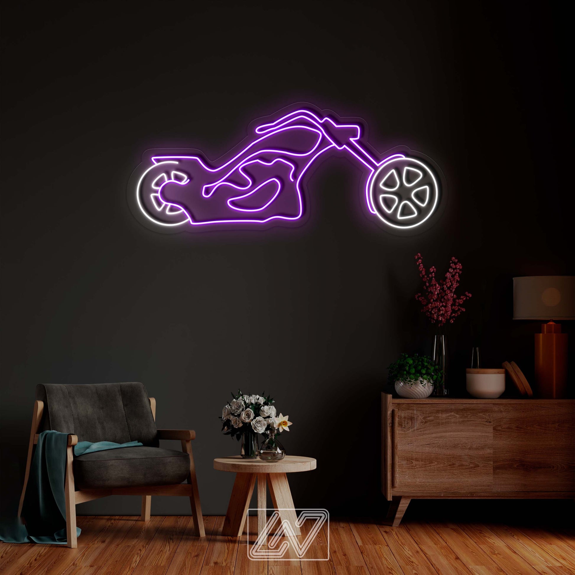 Bike - LED Neon Sign, wall decor motorbike, motorcycle art , motorbike neon, wall decor motorcycle light,Ride neon