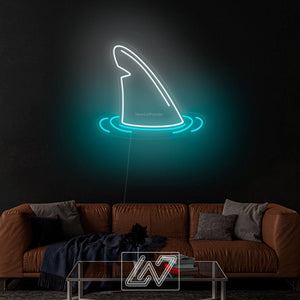 Shark Fin - LED Neon Sign, Interior Decor, Room decor, Wall Decor, Custom Sign, Neon For Home