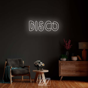 Disco Neon Sign - LED Neon Sign,Disco neon light,Disco sign,Music neon sign,Neon sign wall decor,Neon light sign for wall, Dance Party Bar