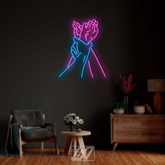 Passion - LED Neon Sign, Custom Sexy Woman Bedroom Party Bar Wall Room Decor LED Lady Neon light Wedding Personalized romance