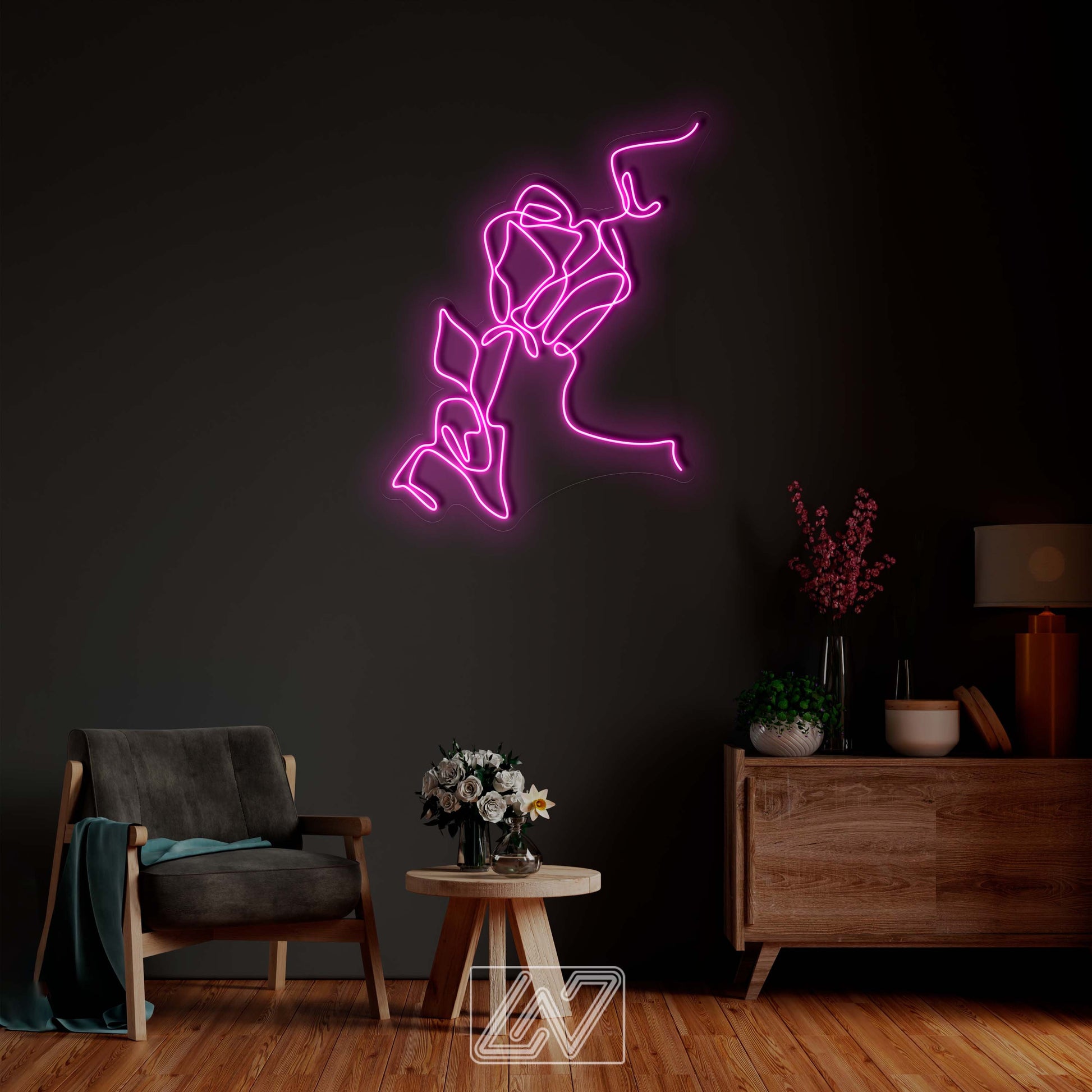 Girl Licking the Rose