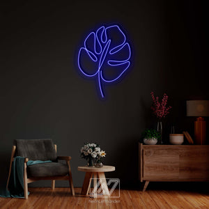Monstera Leaf - LED Neon Sign,Gift,Wall Decor,Custom Sign,Neon Business Sign,Neon Company Logo,Bright Neon Lights,Neon Workplace Signs