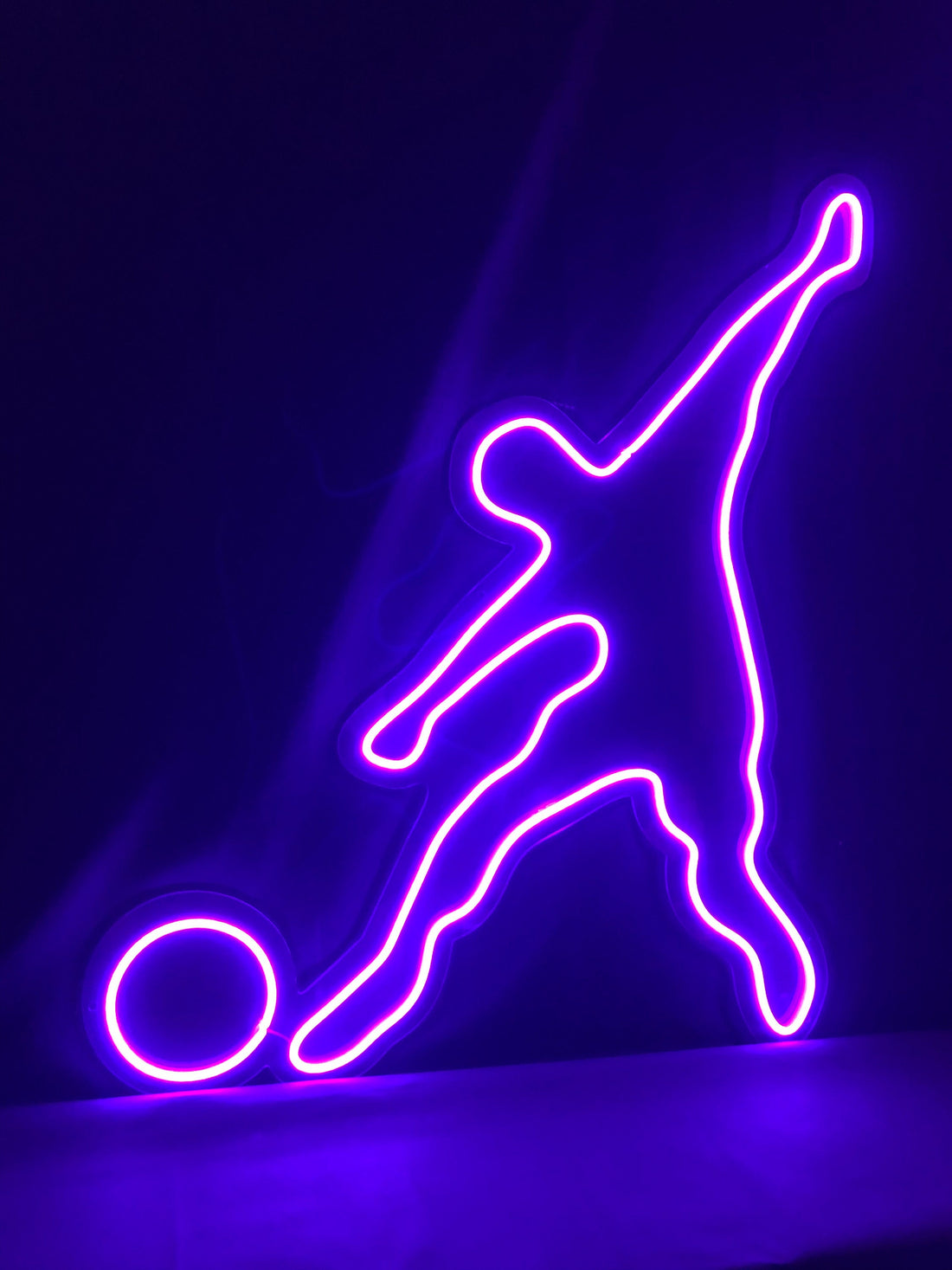 Soccer player - LED Neon Sign, Footballer wall decor Sport led neon sign Decor for kids room Sport signs Unbreakable neon sign