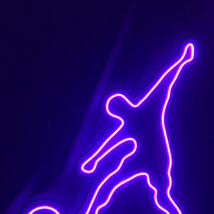Soccer player - LED Neon Sign, Footballer wall decor Sport led neon sign Decor for kids room Sport signs Unbreakable neon sign