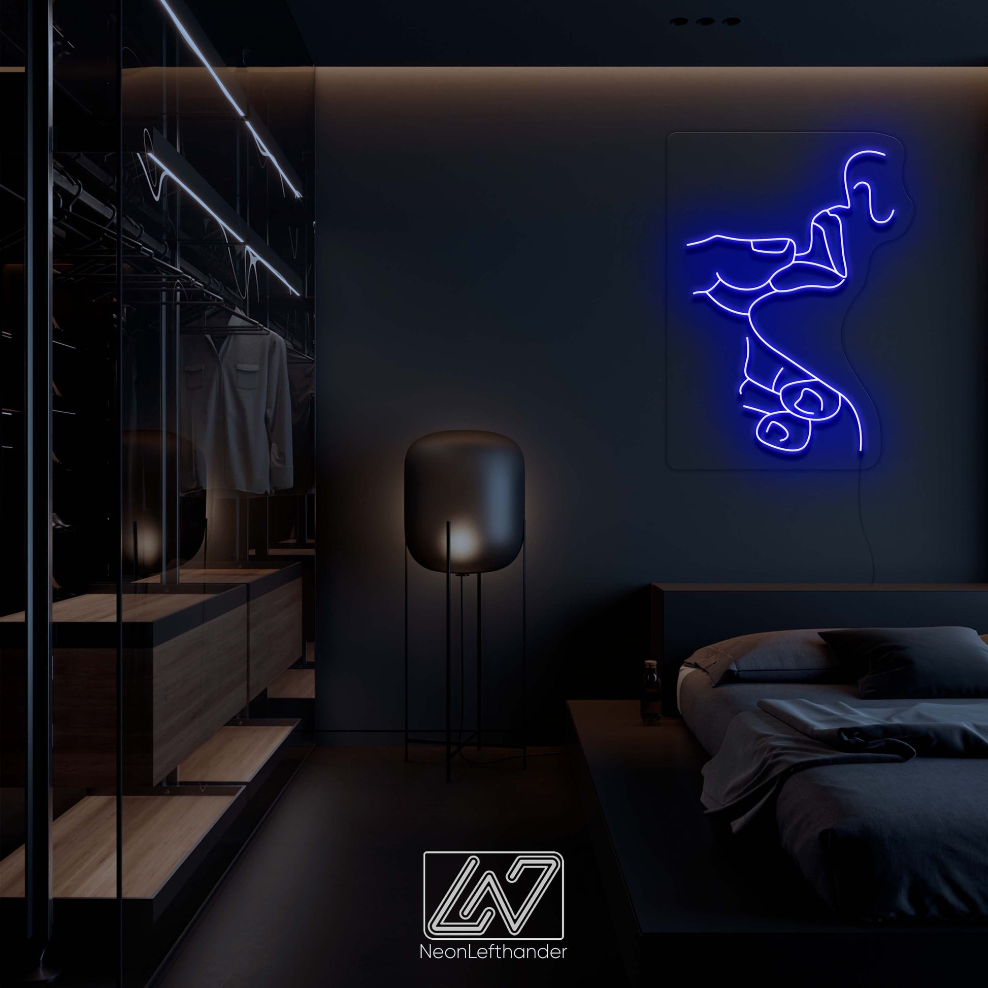Passion - LED Neon Sign, Custom Sexy Woman Bedroom Party Bar Wall Room Decor LED Lady Neon light Wedding Personalized romance