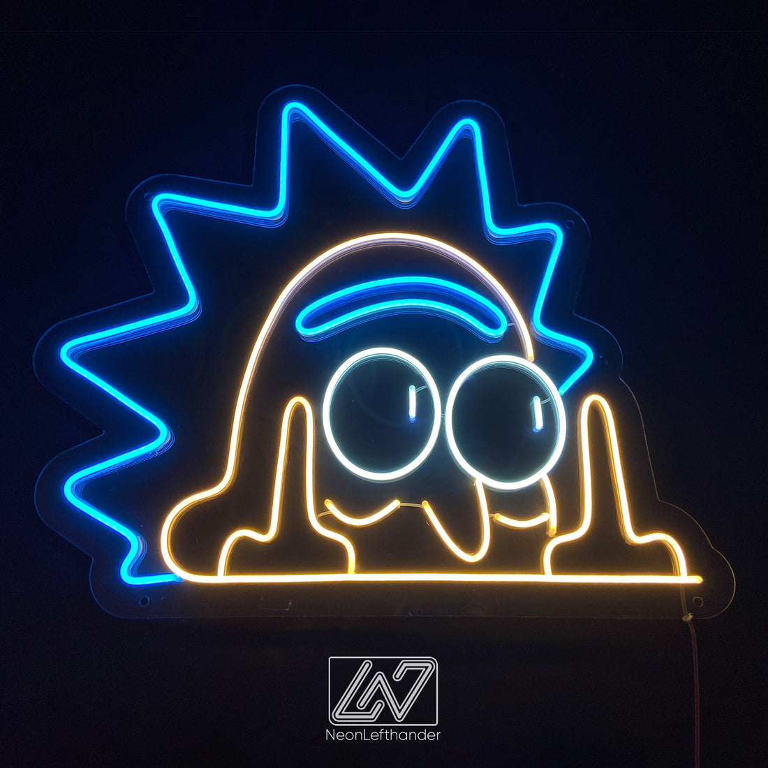 Rick - LED Neon Sign, Morty Neon Sign, Personalized Neon Sign, Cartoon LED Neon Sign, Rick And Morty Art, Anime Neon Sign, Neon Room Decor