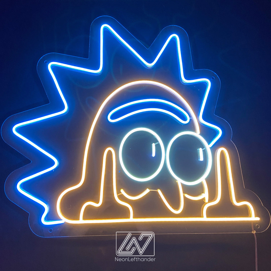 Rick - LED Neon Sign, Morty Neon Sign, Personalized Neon Sign, Cartoon LED Neon Sign, Rick And Morty Art, Anime Neon Sign, Neon Room Decor