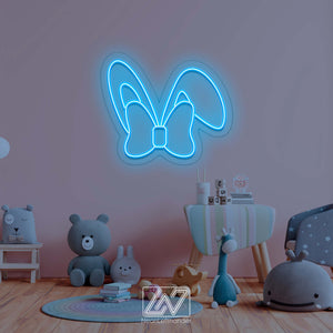 Bunny Ears - Neon Fairytale in Your Room! Neon Sign Gift for a Child's Room