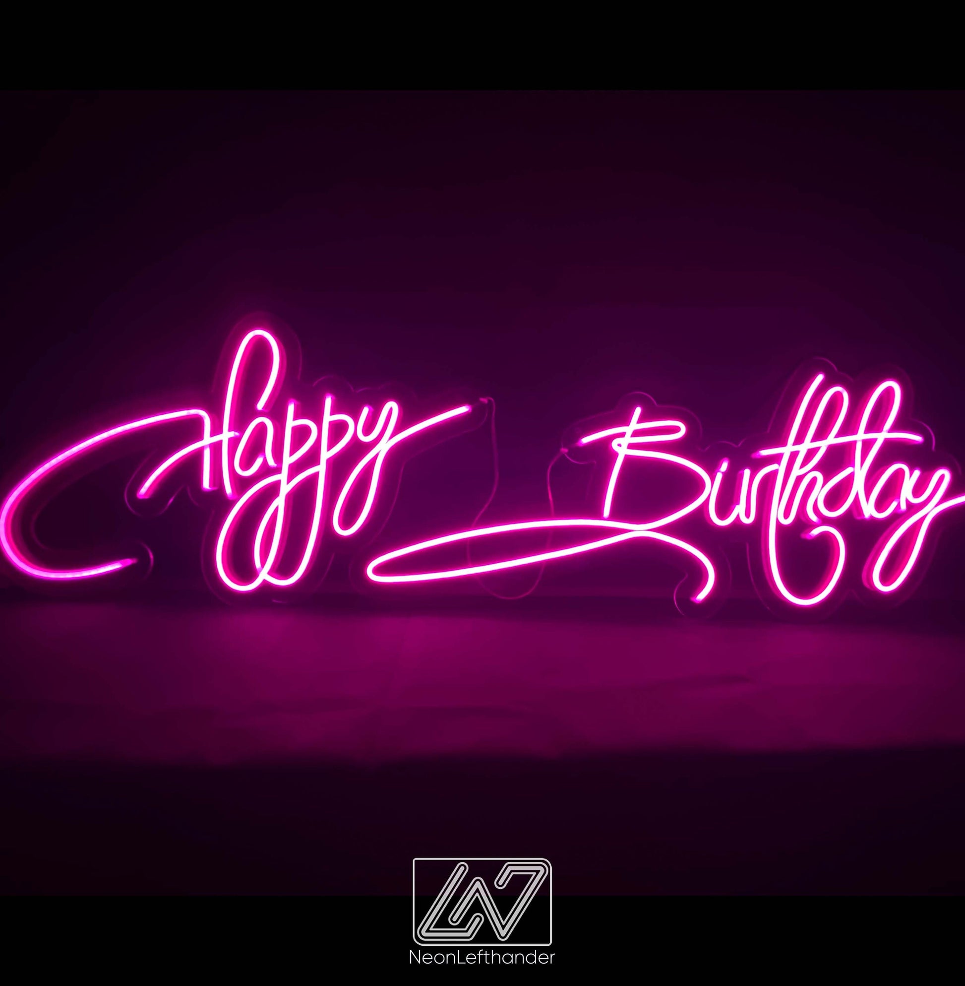 Happy Birthday - LED Neon Sign, Birthday Present, Kids Birthday Party Neon Sign, Birthday Backdrop Sign, Event Decor, Backdrop Decorations