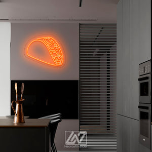 Taco - LED Neon Sign, Wall Decor, Wall Sign, Neon Lights, Food Neon Sign, Food wall decor, LED Neon Sign for Wall Art Decor Taco Bell