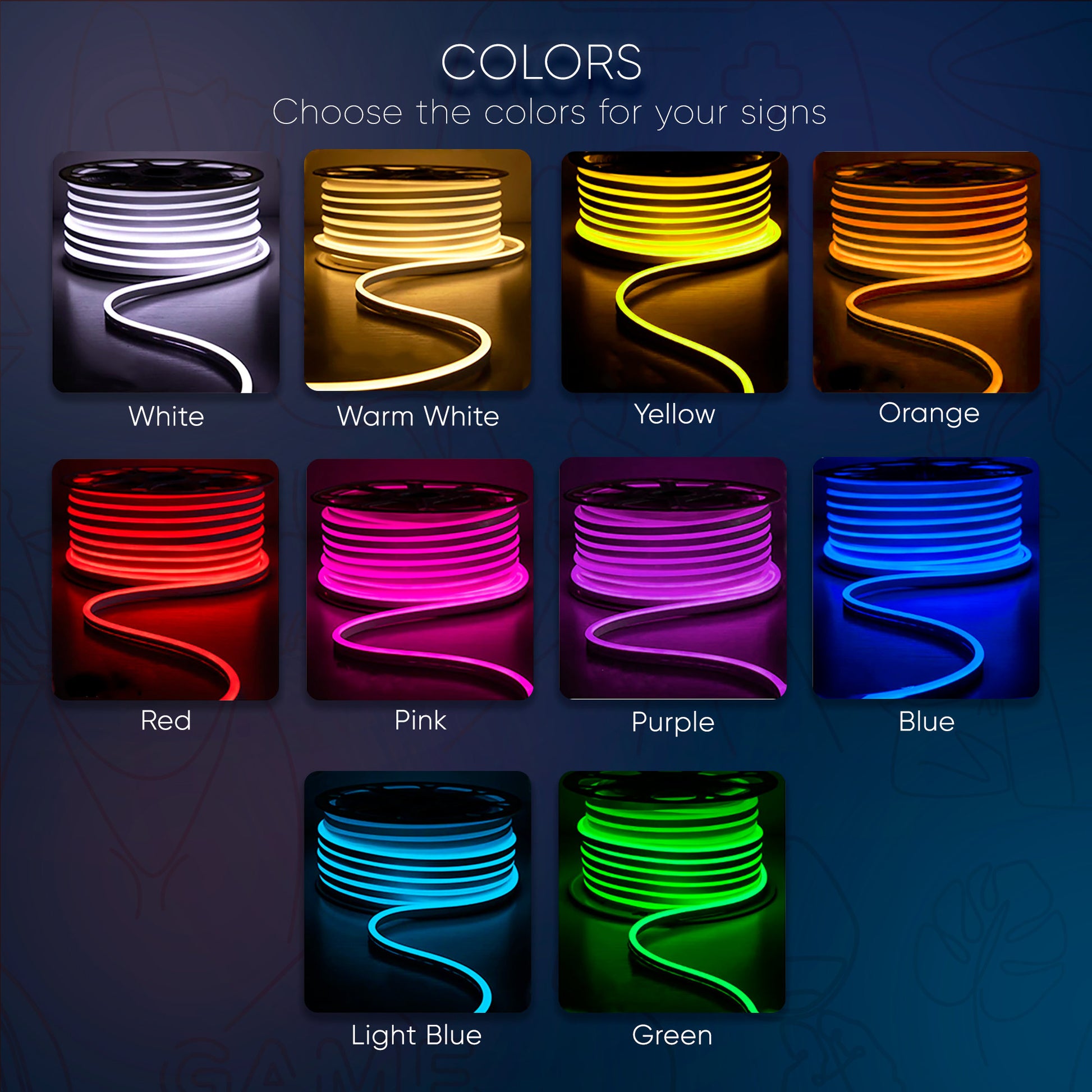 Photoshop - LED Neon Sign, Logo Neon Light, IT Programs Logo, Designer Room Decor, Gift for designer, Gift for creator