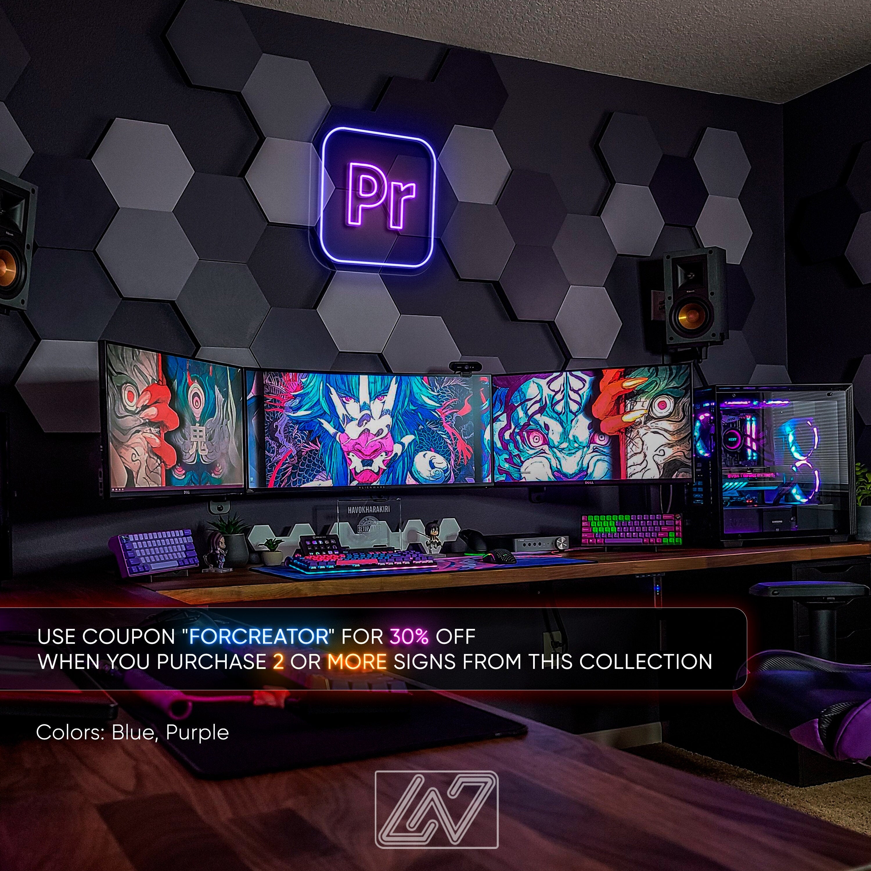 Premiere Pro Logo - Customizable LED Signs – NeonLefty