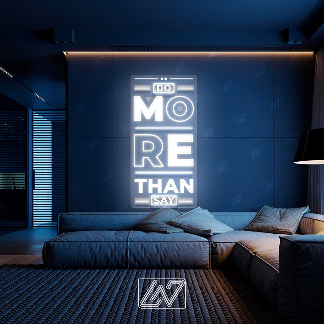 Do More Than Say - LED Neon Sing, Inspiration Neon Sign, Neon Sign Bedroom, Motivation Quote Led Sign