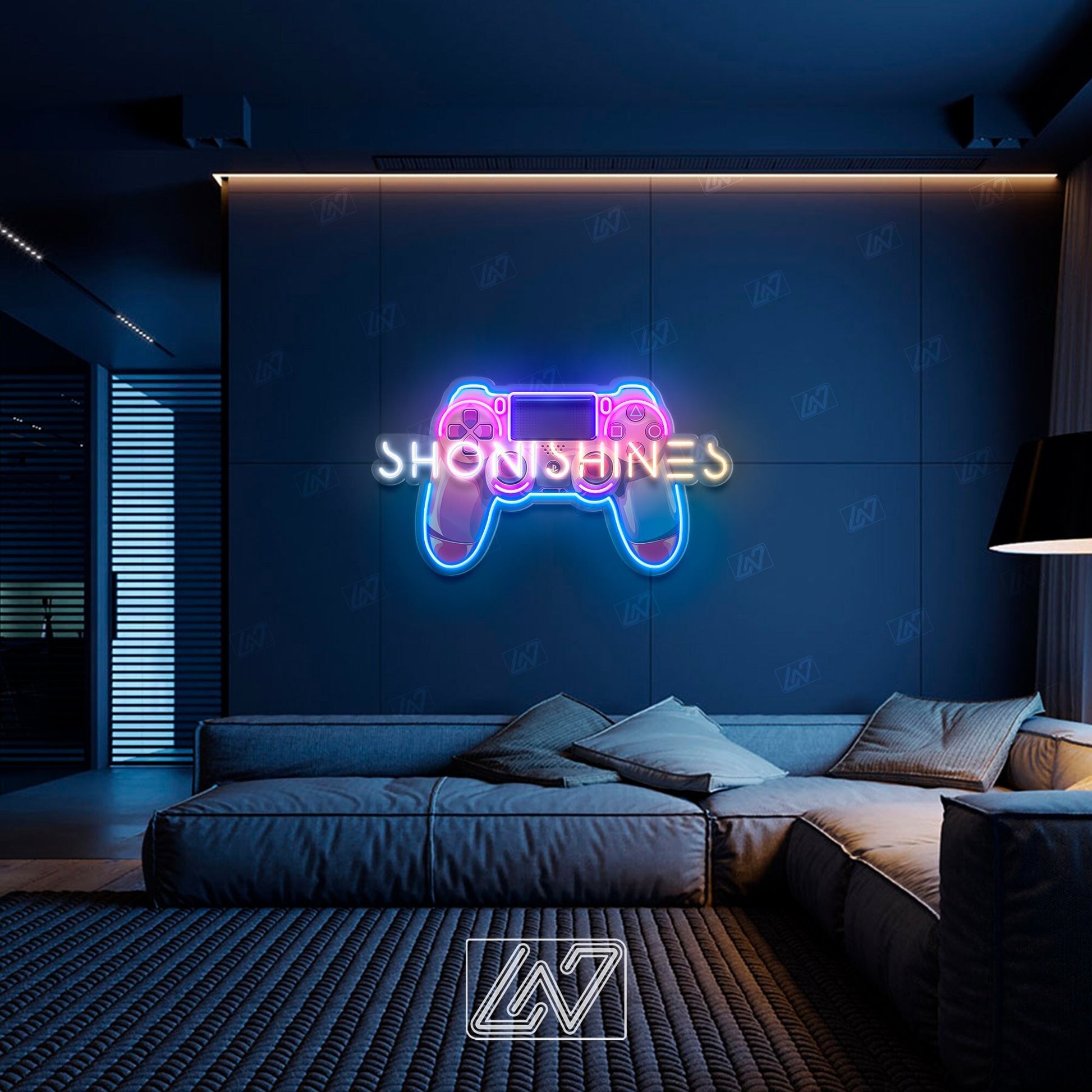 Custom Gamepad Username - LED Neon Sign, YouTube Neon Light, Gamer Gifts, Cybersport Gamer Room Decor, Gift for Influencer, Twitch Streamer